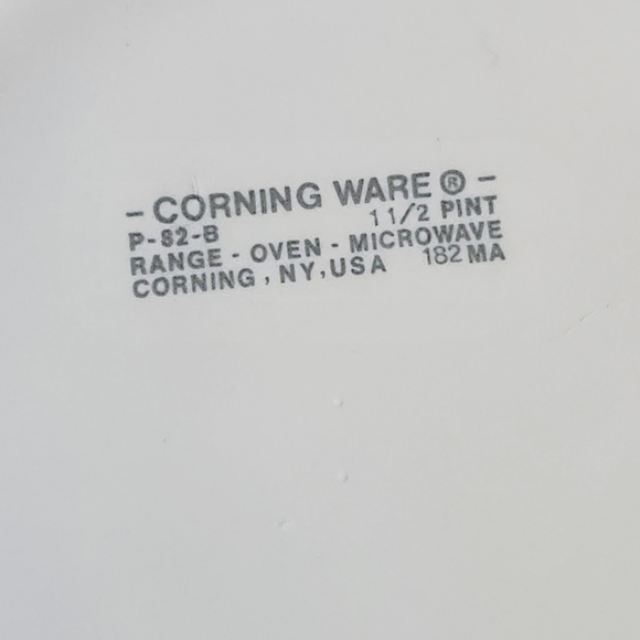 Corning Ware P-82-B Wildflowers Spring Bouquet Floral Pan Handle Dish 1 1/2 Pint - Picture 6 of 8